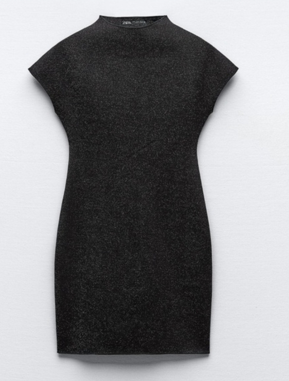 Zara Black Metallic Mini Dress